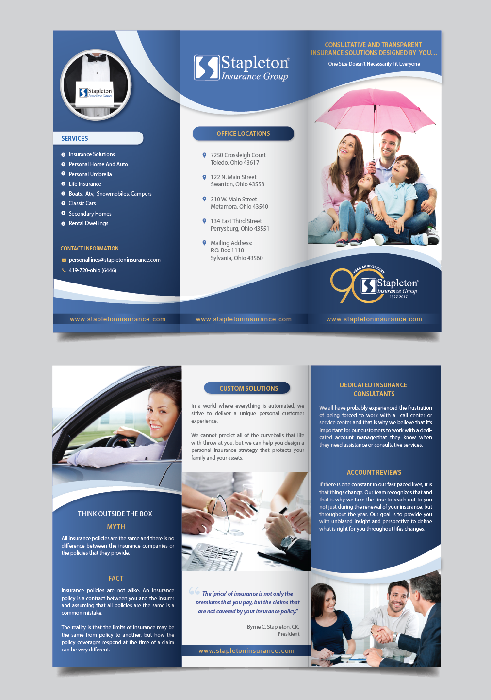 Design de Flyer par alex989 pour Stapleton Insurance Group | Design #16047242