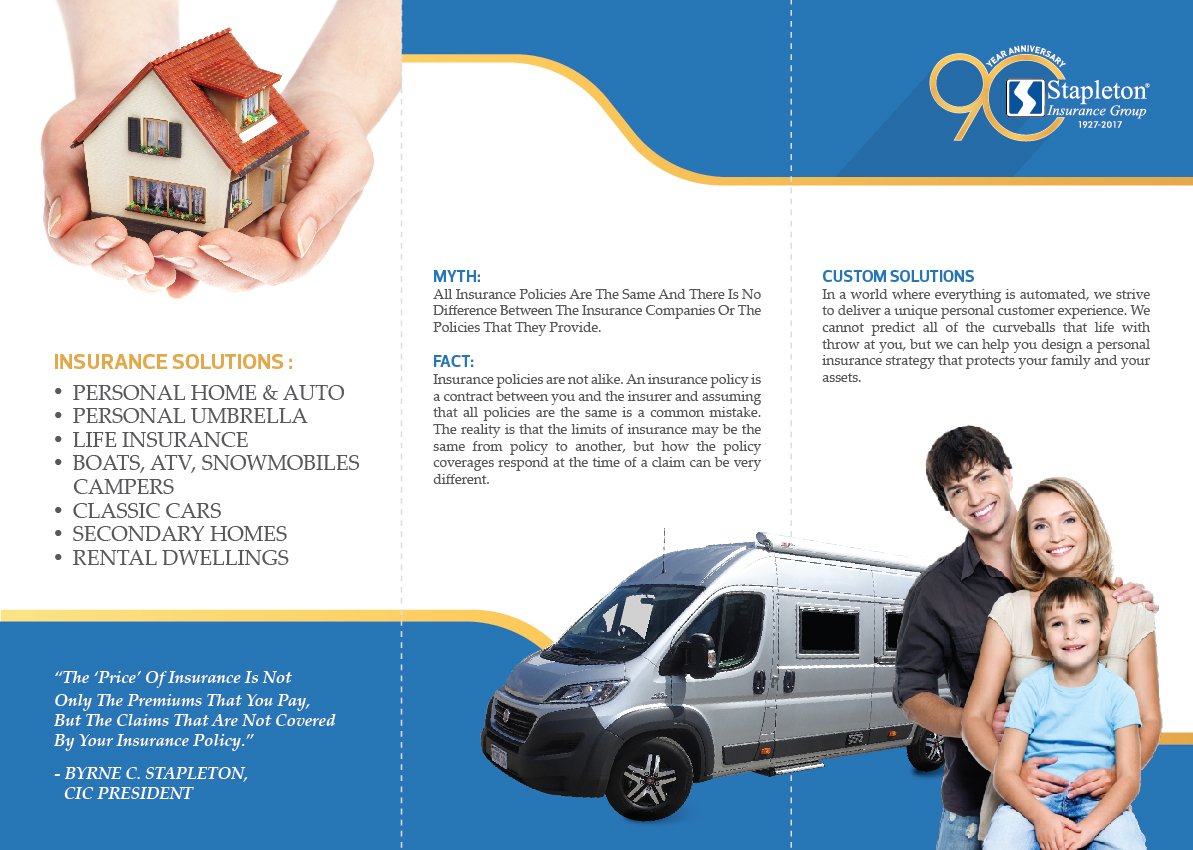 Flyer Design by AdVoice Inc for Stapleton Insurance Group | Design #16057384