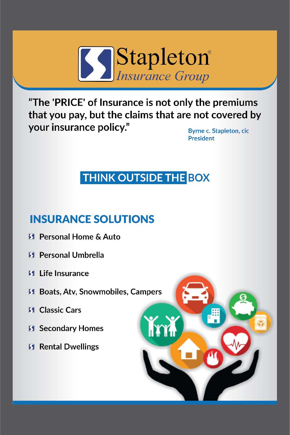 Flyer Design by Deziners Zone for Stapleton Insurance Group | Design #16073470