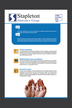 Flyer Design by Deziners Zone for Stapleton Insurance Group | Design: #16086995
