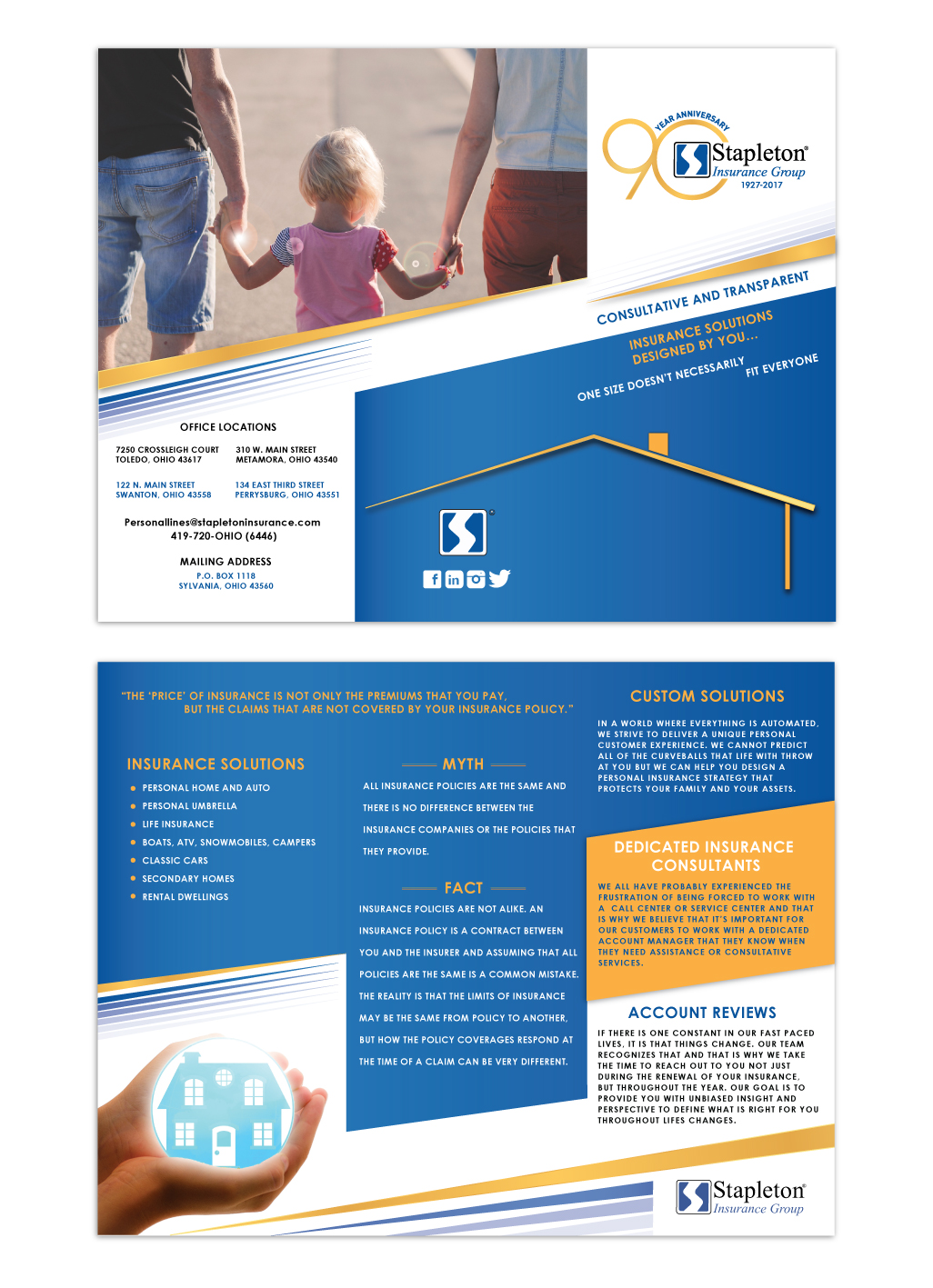 Flyer Design by Zeal Digi Works for Stapleton Insurance Group | Design #16243326