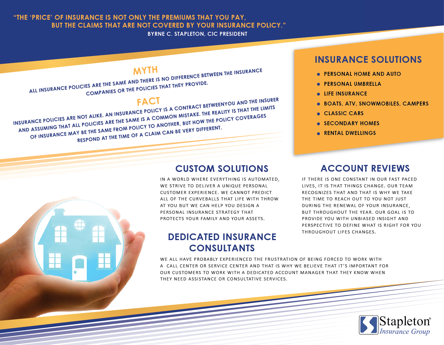 Flyer Design by Zeal Digi Works for Stapleton Insurance Group | Design #16555562