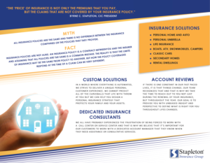 Flyer Design by Zeal Digi Works for Stapleton Insurance Group | Design: #16555562
