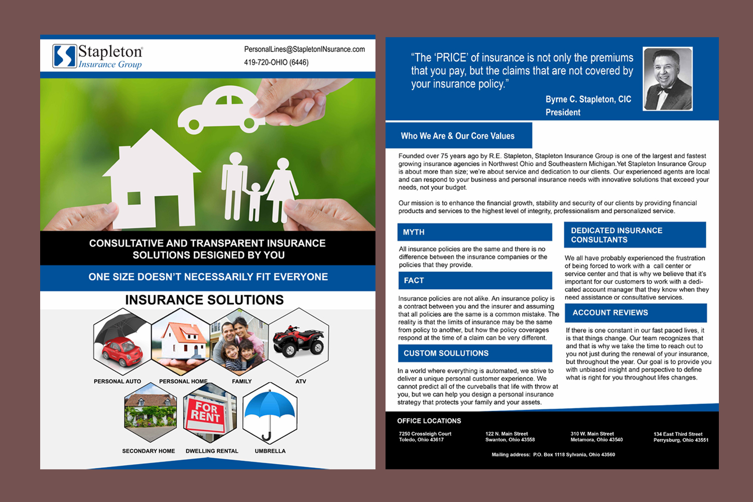 Flyer Design by Digital Design Solution for Stapleton Insurance Group | Design #16055892