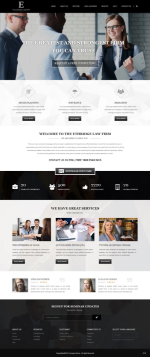 Web Design by pb for The Ethridge Law Firm, PLLC | Design: #12234216
