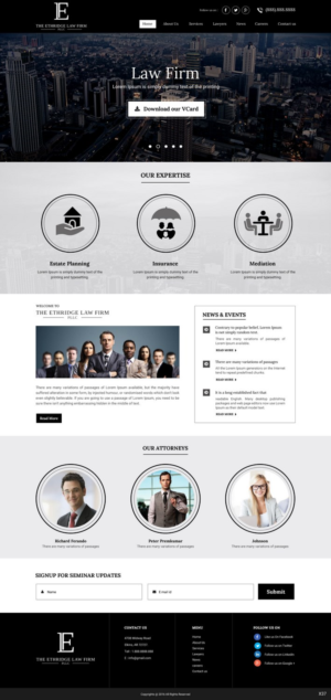 Web Design by pb for The Ethridge Law Firm, PLLC | Design: #12234221