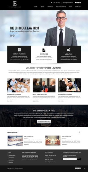 Web Design by pb for The Ethridge Law Firm, PLLC | Design: #12234222