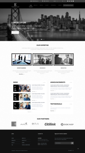 Web Design by pb for The Ethridge Law Firm, PLLC | Design: #12234228