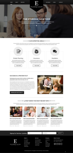 Web-Design von pb für The Ethridge Law Firm, PLLC | Design: #12234231