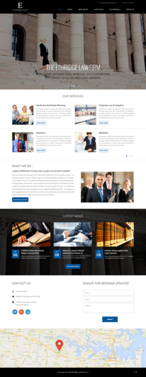 Web-Design von pb für The Ethridge Law Firm, PLLC | Design: #12244182