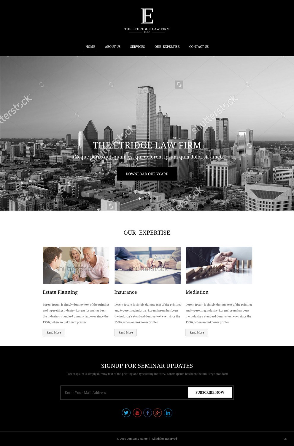 Diseño Web por pb para The Ethridge Law Firm, PLLC | Diseño #12244187