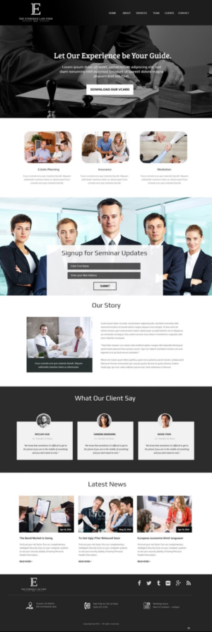 Web-Design von pb für The Ethridge Law Firm, PLLC | Design: #12260808