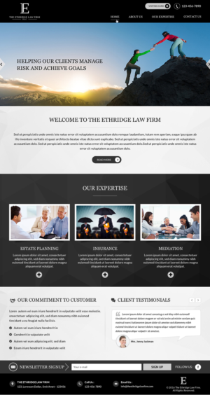 Web-Design von Sbss für The Ethridge Law Firm, PLLC | Design: #12299398