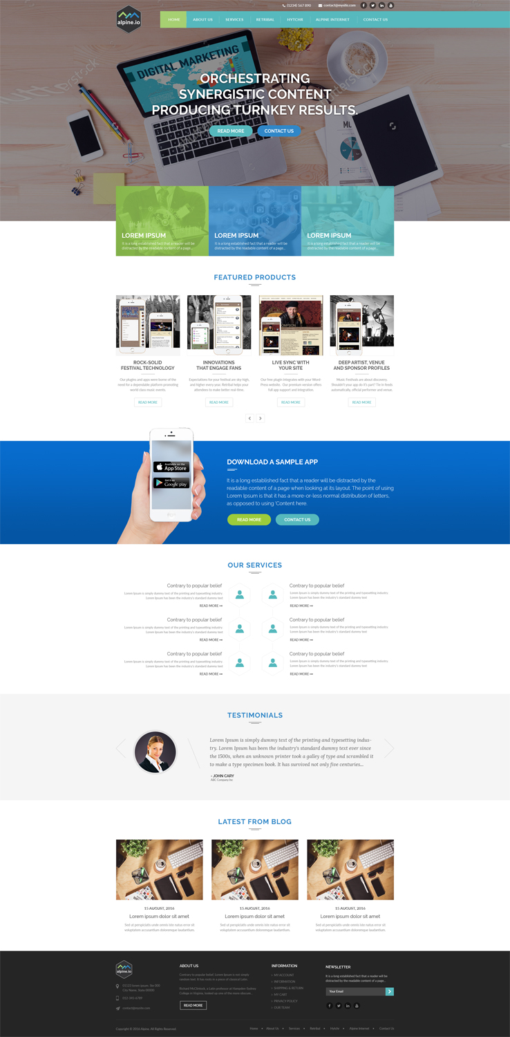 Web Design by Nilesh Gadhiya for Alpine Internet | Design #12164574