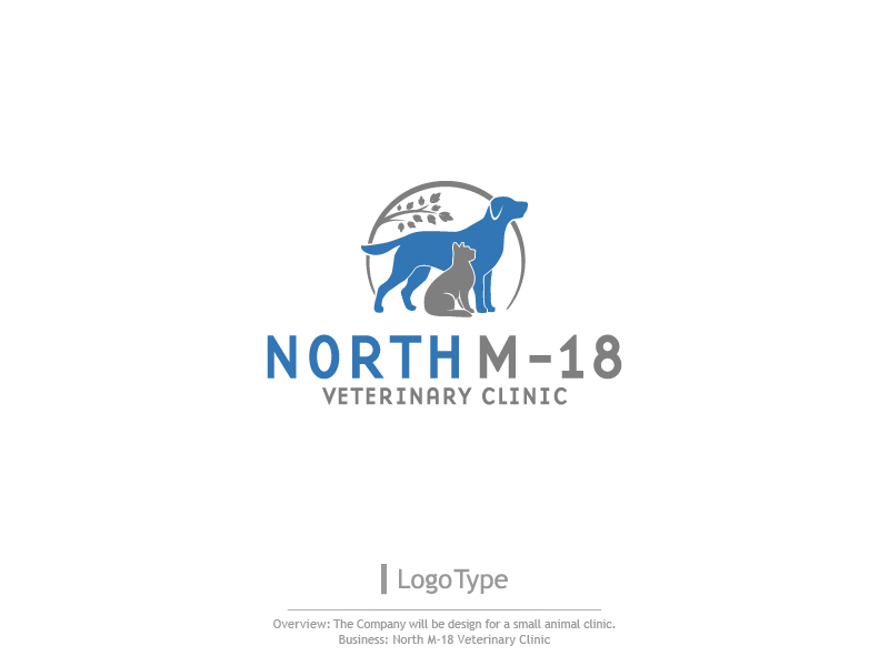 Logo Design by sarahlakhani258 for North M-18 Veterinary clinic | Design #12220294