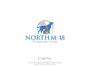 Logo Design by sarahlakhani258 for North M-18 Veterinary clinic | Design: #12230581