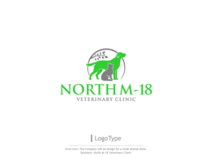Logo Design by sarahlakhani258 for North M-18 Veterinary clinic | Design: #12241247