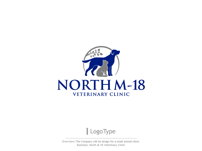 Logo Design by sarahlakhani258 for North M-18 Veterinary clinic | Design: #12268499