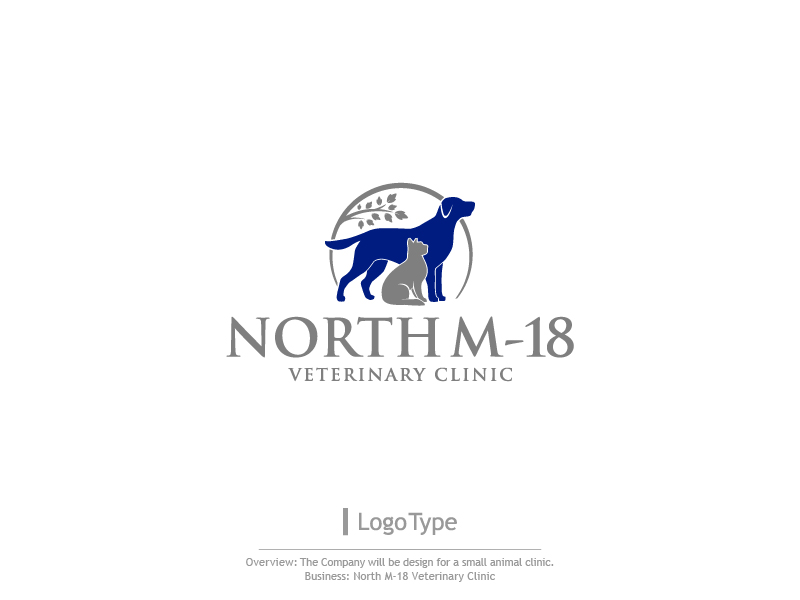 Logo Design by sarahlakhani258 for North M-18 Veterinary clinic | Design #12268500