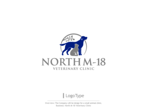 Logo Design by sarahlakhani258 for North M-18 Veterinary clinic | Design: #12268500