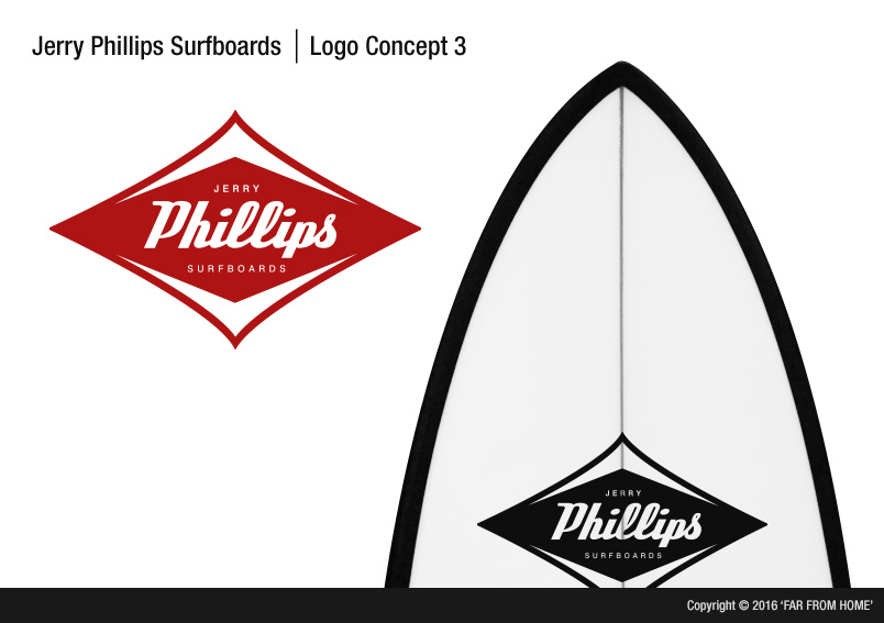 Logo Design by Withdrawn for Jerry Phillips Surfboards | Design: #12519273