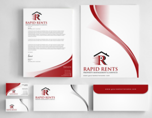 Stationery Design by AwsomeD for Rapid Rents Property Management & Services | Design: #12198340