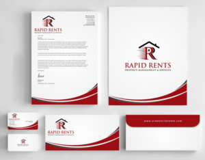 Stationery Design by AwsomeD for Rapid Rents Property Management & Services | Design: #12198341