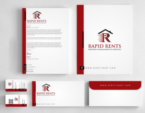 Schreibwaren-Design von AwsomeD für Rapid Rents Property Management & Services | Design #12231109