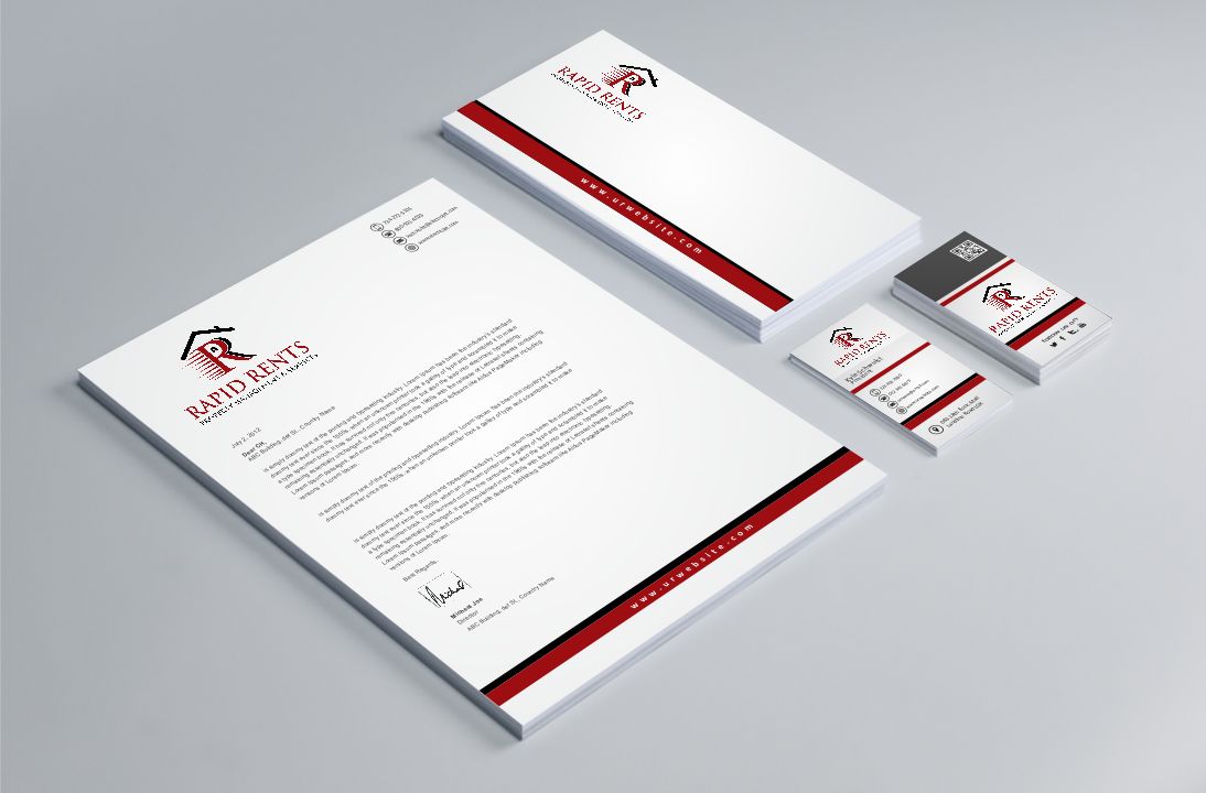 Design de Papeterie par AwsomeD pour Rapid Rents Property Management & Services | Design #12231110