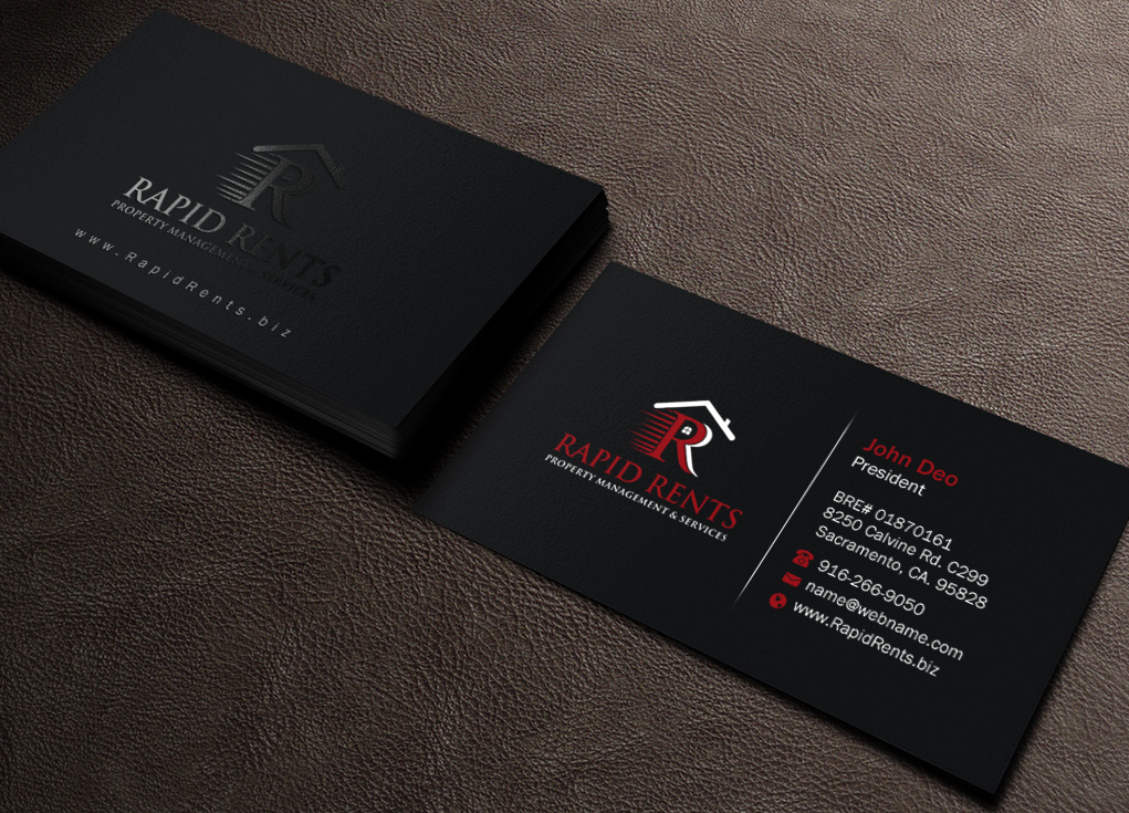 Stationery Design by Brand aid for Rapid Rents Property Management & Services | Design #12196710