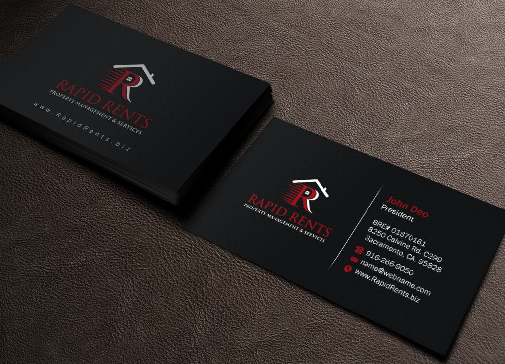 Stationery Design by Brand aid for Rapid Rents Property Management & Services | Design #12196711