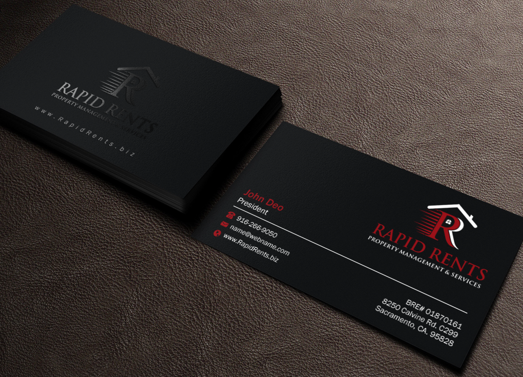 Stationery Design by Brand aid for Rapid Rents Property Management & Services | Design #12196715