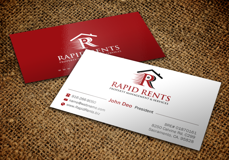 Stationery Design by Brand aid for Rapid Rents Property Management & Services | Design #12196732