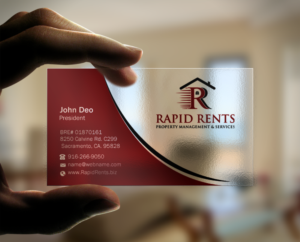 Stationery Design by Brand aid for Rapid Rents Property Management & Services | Design: #12196934