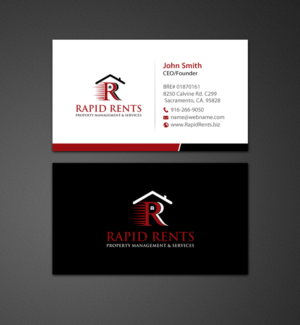 Stationery Design by chandrayaan.creative for Rapid Rents Property Management & Services | Design: #12197004