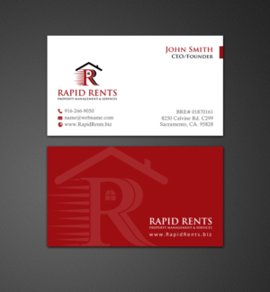 Stationery Design by chandrayaan.creative for Rapid Rents Property Management & Services | Design: #12197005