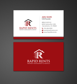 Stationery Design by chandrayaan.creative for Rapid Rents Property Management & Services | Design: #12197008