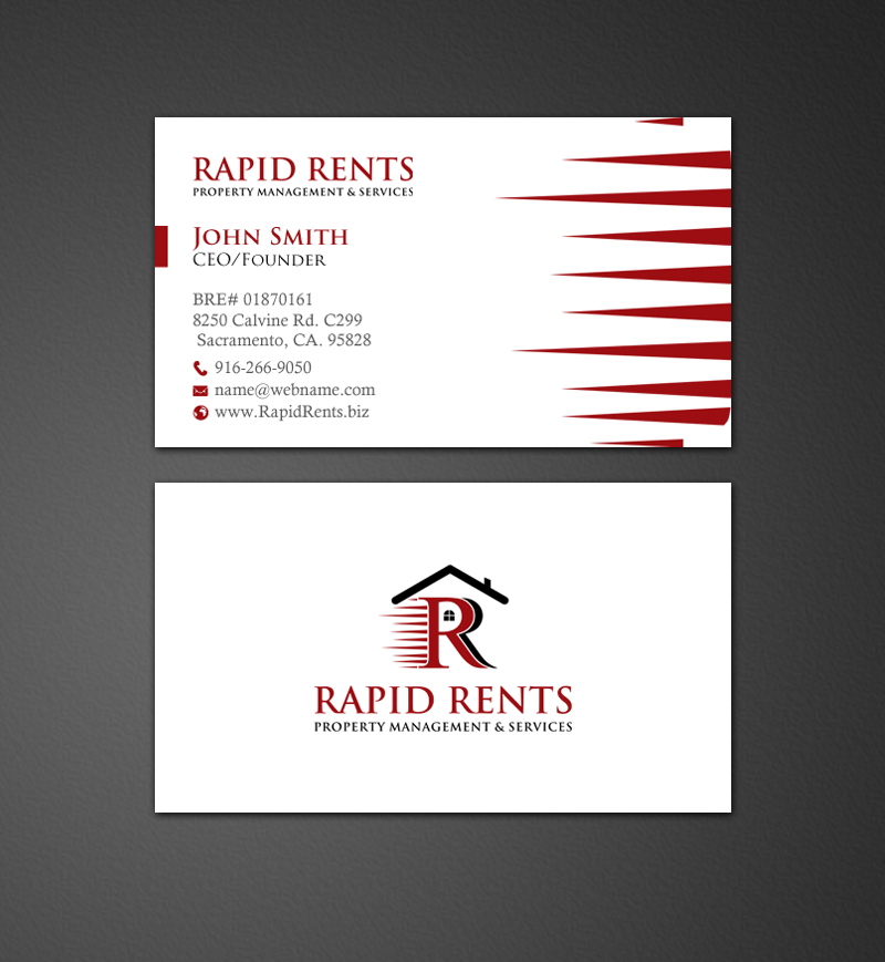 Design de Papeterie par chandrayaan.creative pour Rapid Rents Property Management & Services | Design #12197010