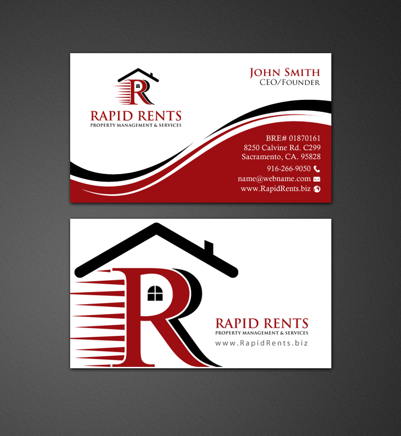 Design de Papeterie par chandrayaan.creative pour Rapid Rents Property Management & Services | Design #12197018