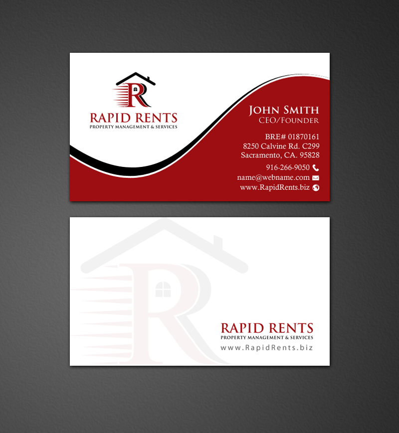 Stationery Design by chandrayaan.creative for Rapid Rents Property Management & Services | Design #12197021