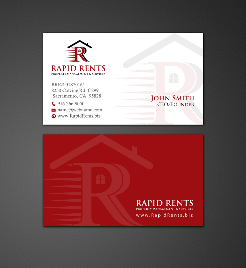 Stationery Design by chandrayaan.creative for Rapid Rents Property Management & Services | Design #12197035