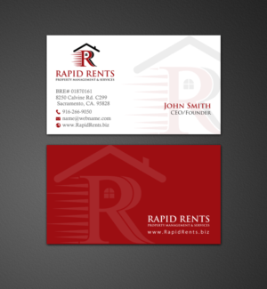 Stationery Design by chandrayaan.creative for Rapid Rents Property Management & Services | Design: #12197035