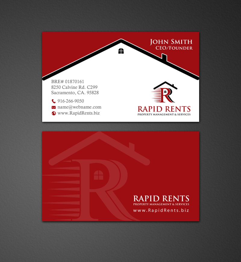 Stationery Design by chandrayaan.creative for Rapid Rents Property Management & Services | Design #12197044