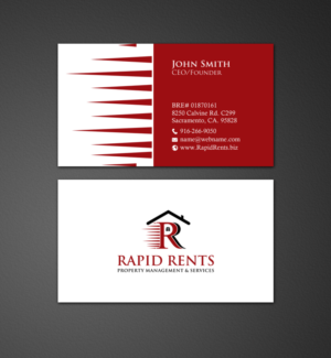 Stationery Design by chandrayaan.creative for Rapid Rents Property Management & Services | Design: #12197045