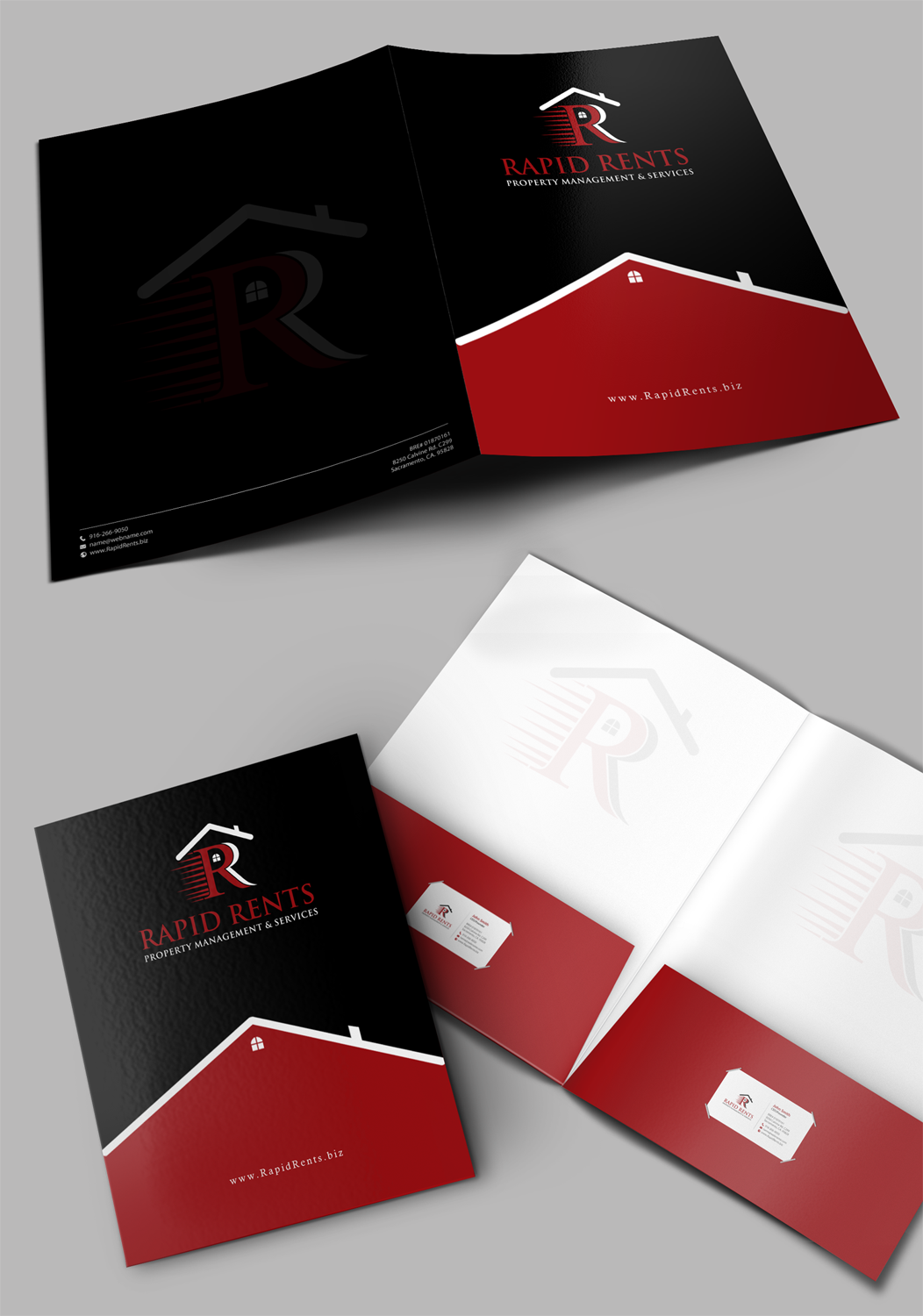 Stationery Design by chandrayaan.creative for Rapid Rents Property Management & Services | Design #12206329