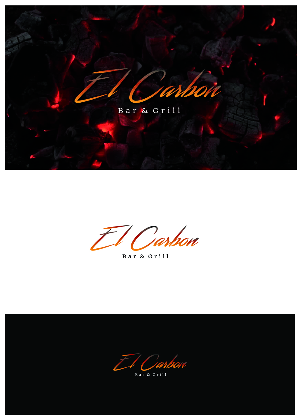 Logo Design by goranvisnjic82 for El carbon bar & grill | Design #12177164