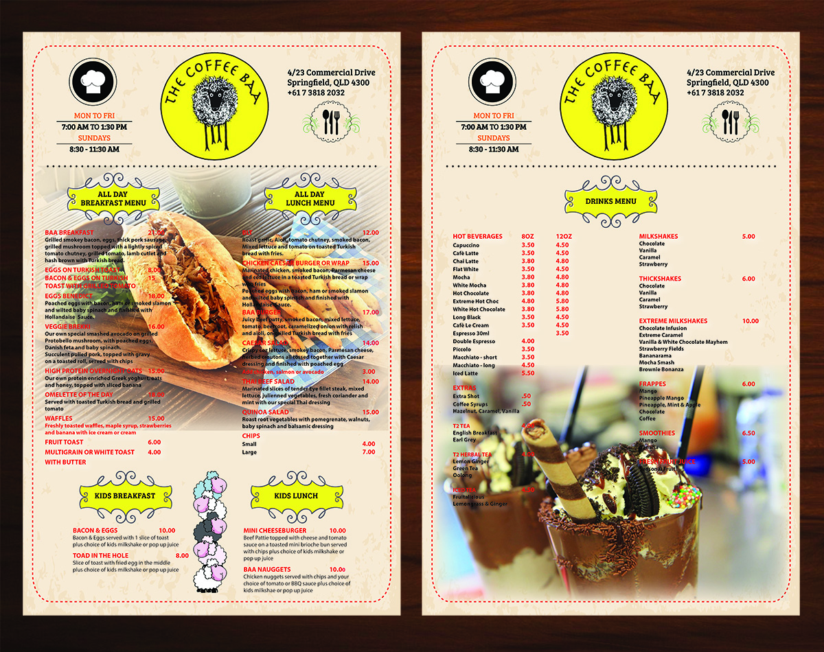 Design de Menu par Venus L. Penaflor pour ce projet | Design #12188224
