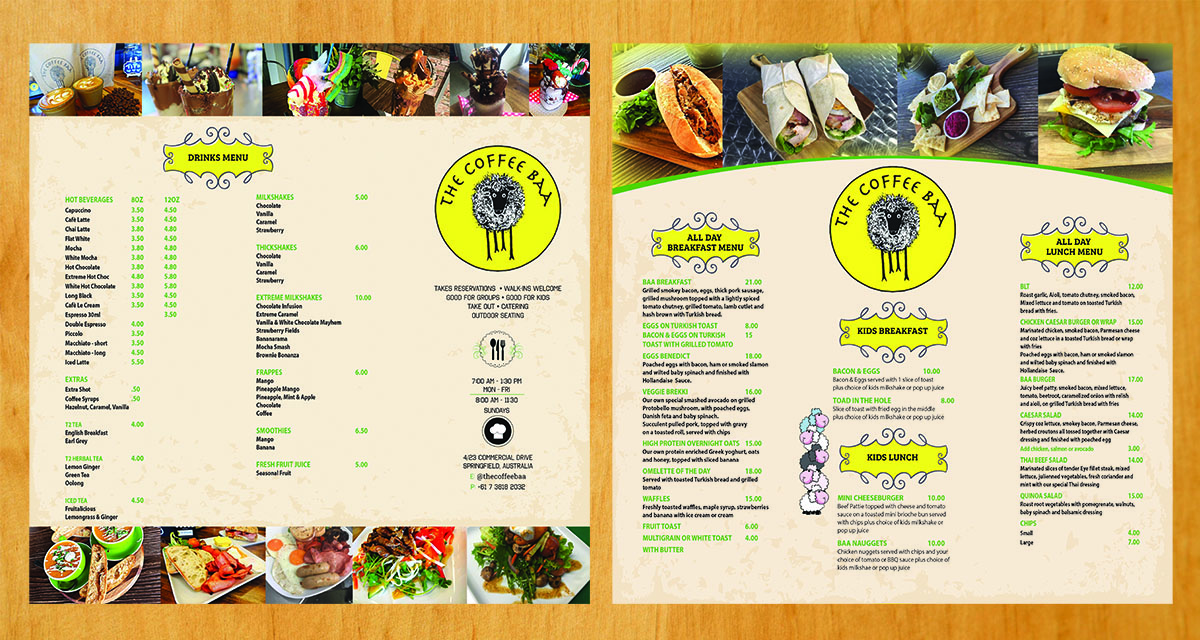 Menu Design by Venus L. Penaflor for this project | Design #12235032