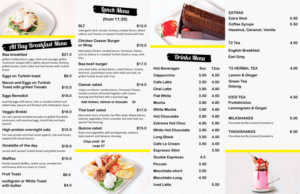 Menu Designs by Parul