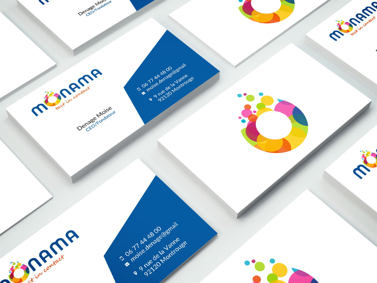Business Card Design by Poonam Gupta for monama | Design: #12176351